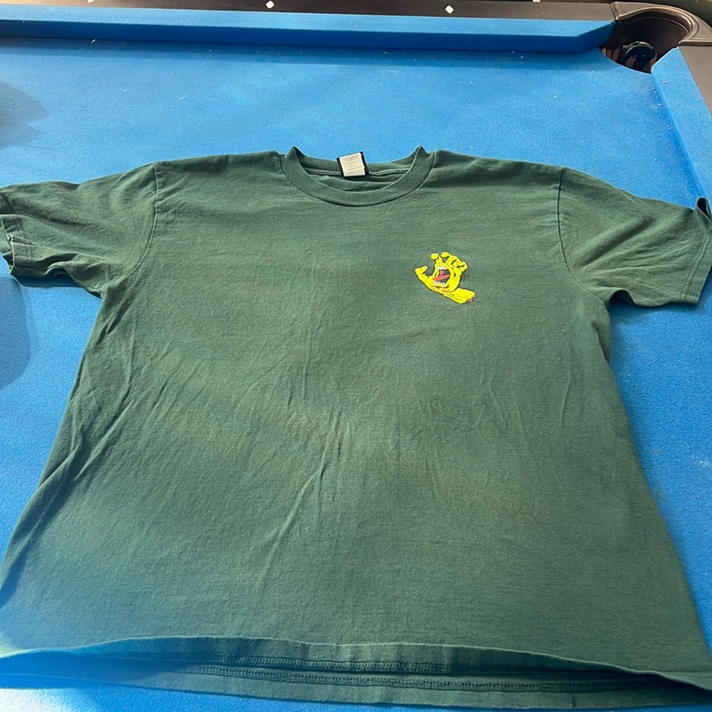 Santa Cruz green Yelling Hand T-Shirt size L